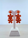 Orange Bloom Earrings