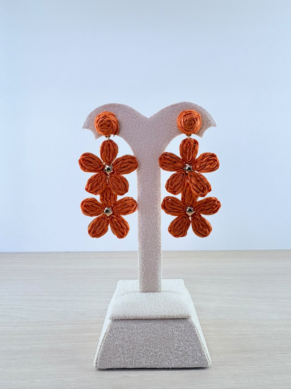 Orange Bloom Earrings