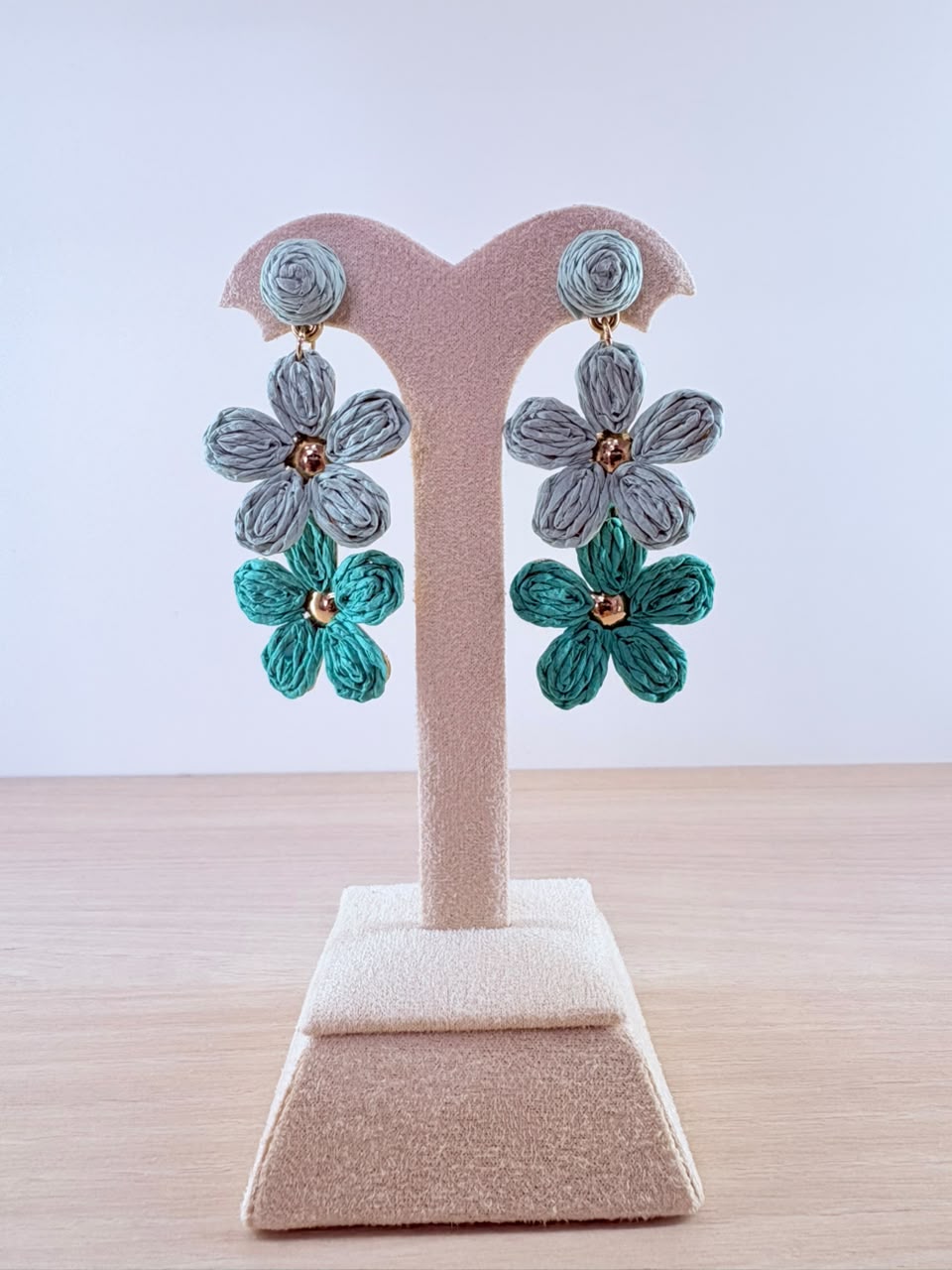 Aqua Bloom Earrings