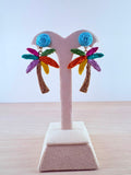 Tropical Palm Earrings