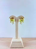 Lime Bow Earrings