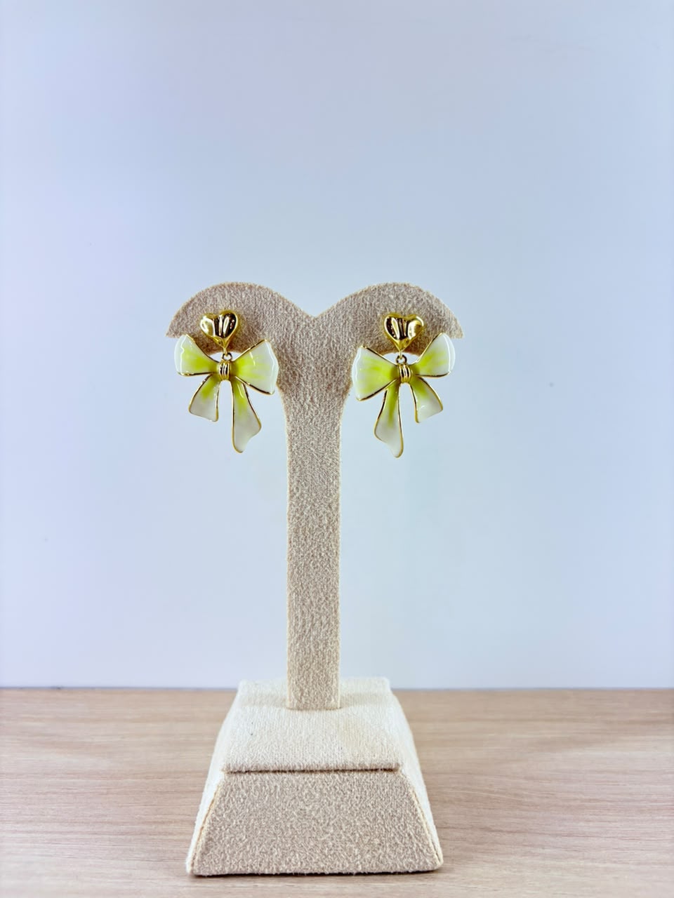 Lime Bow Earrings