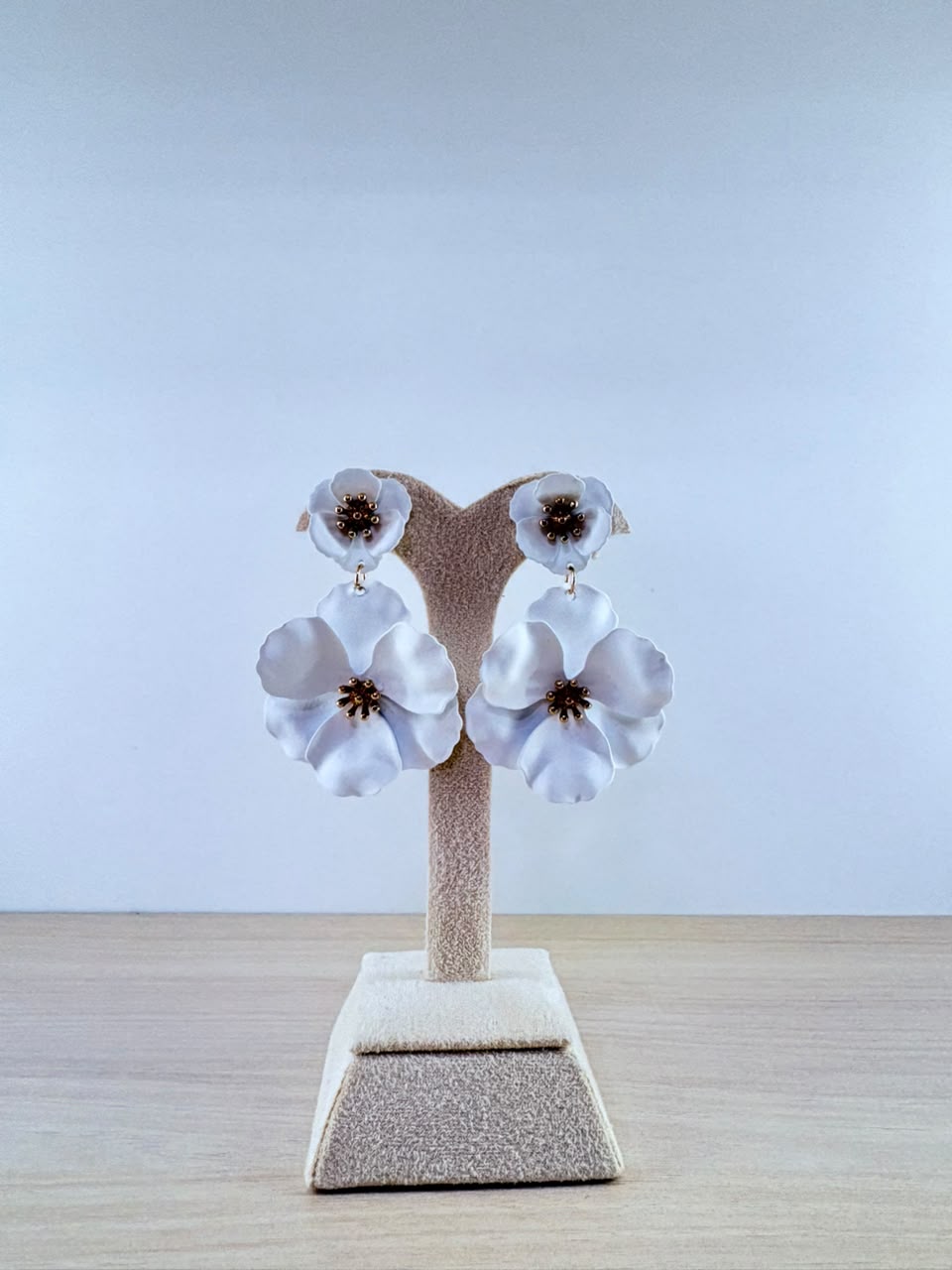 Ivory Blossom Drop Earrings