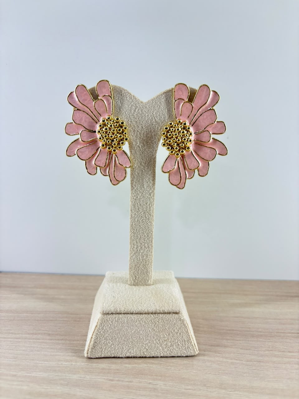 Pink Daisy Earrings