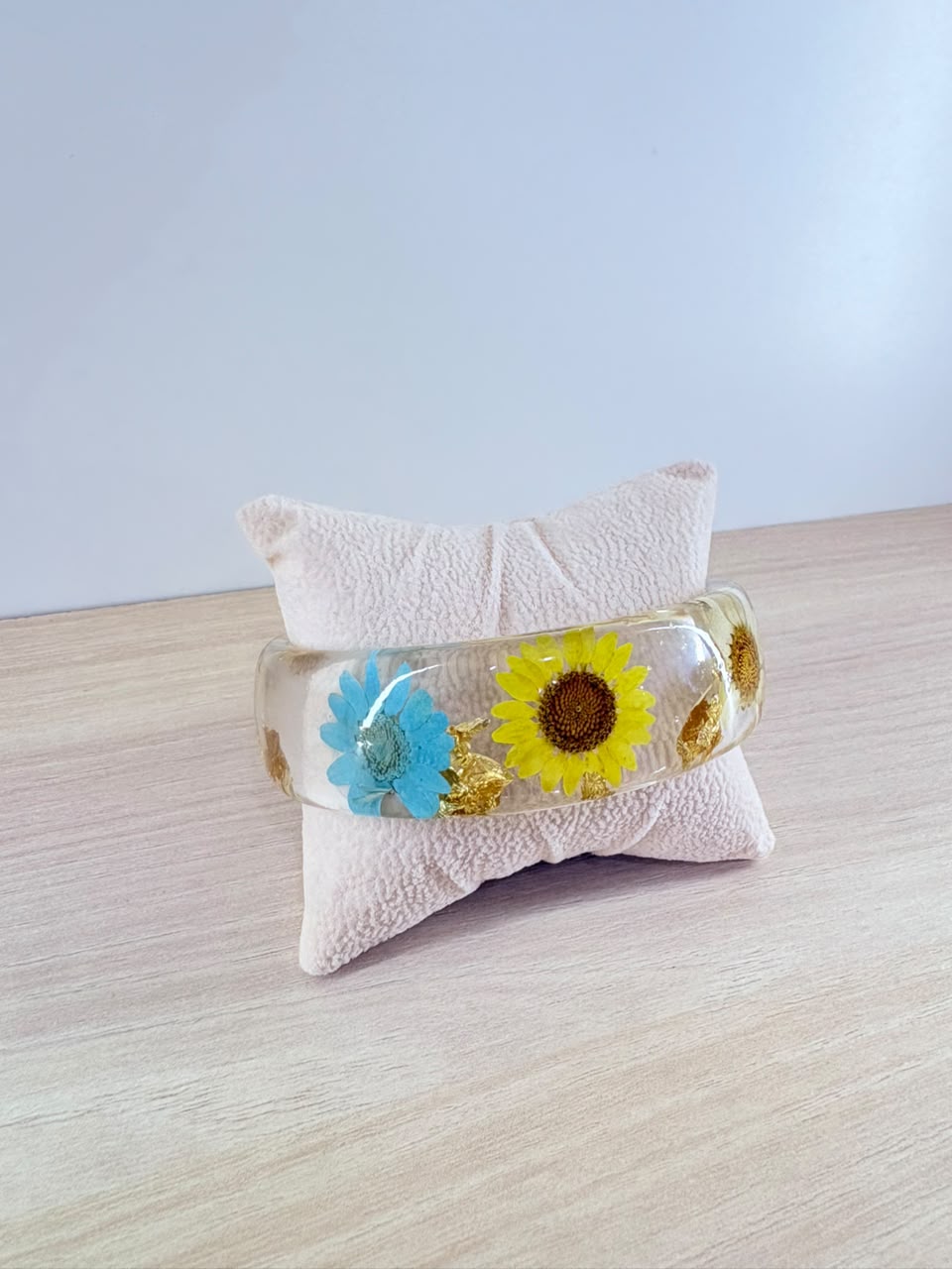 Botanical Flower Resin Bangle