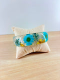 Blue Daisy Resin Bangle