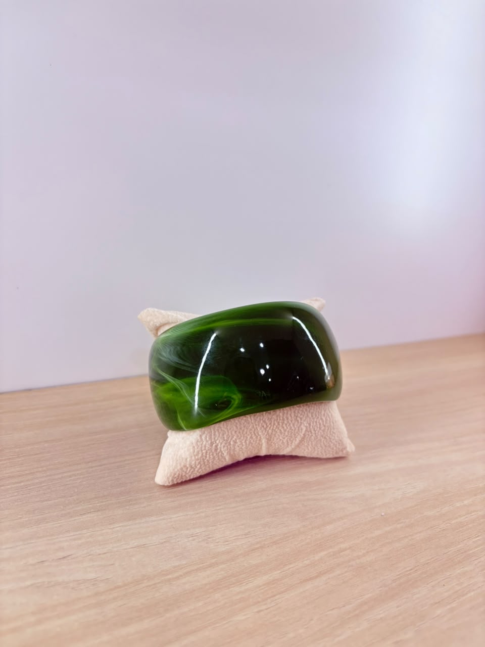 Emerald Green Resin bangle Bracelet