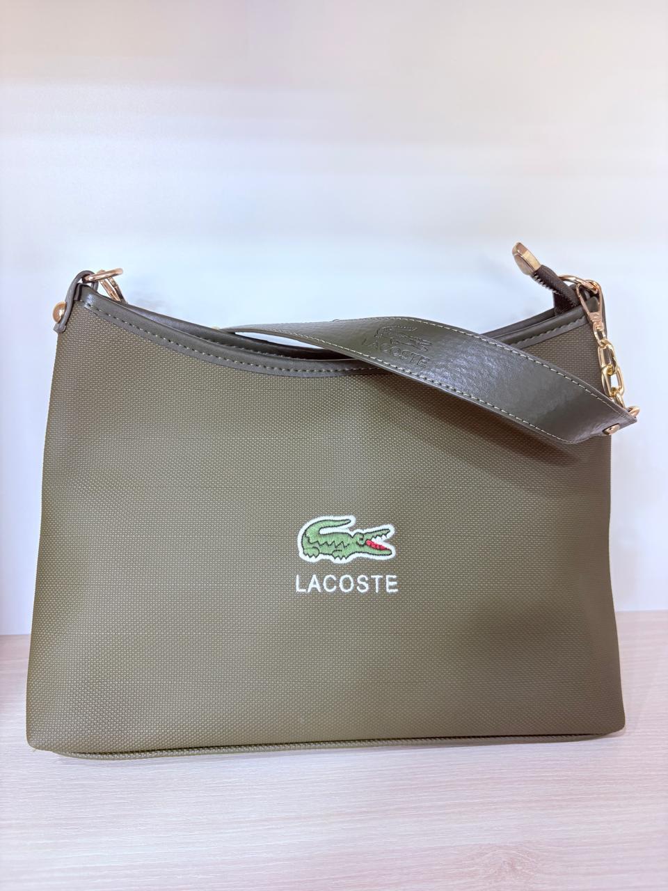 Olive Green Lacoste Crossbody Bag