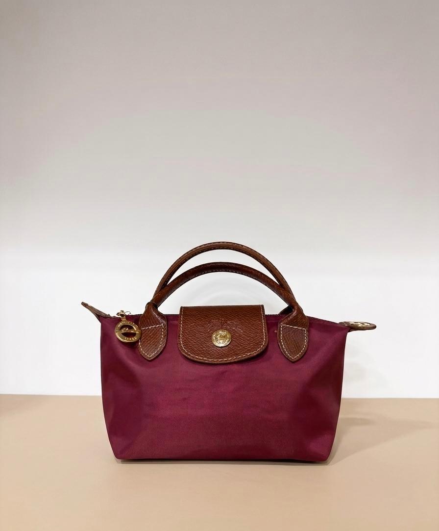 Burgundy Mini Tote Bag