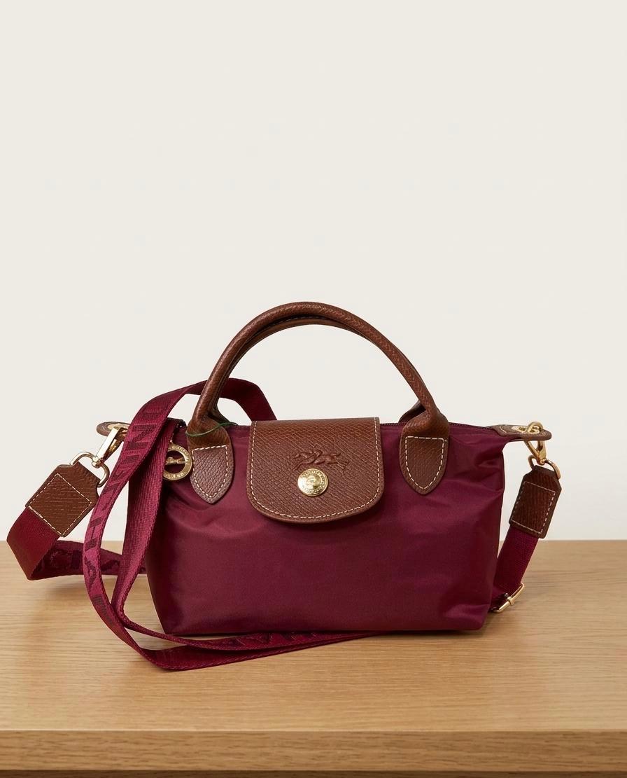 Burgundy Mini Tote Bag