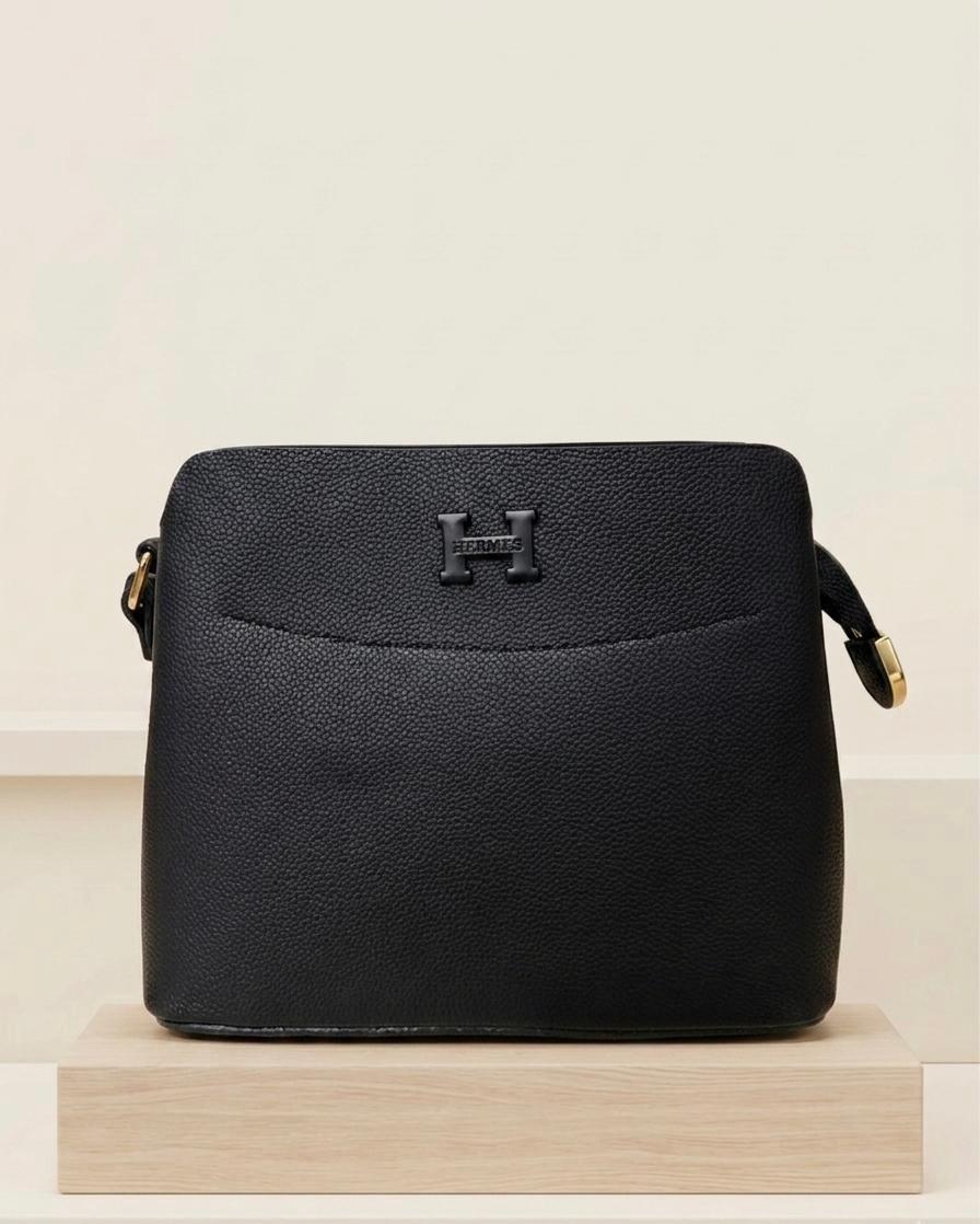 Black Dome Crossbody Bag