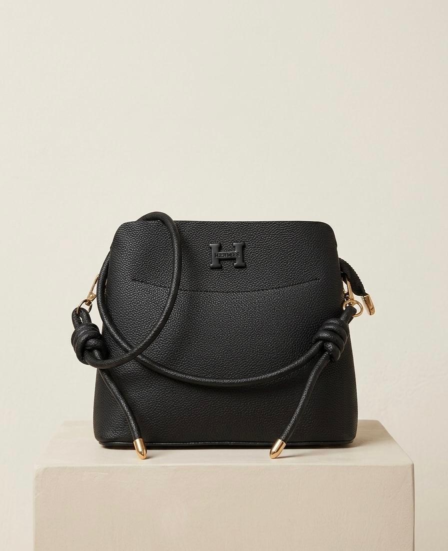 Black Dome Crossbody Bag