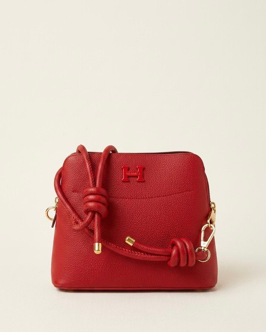 Red Dome Crossbody Bag