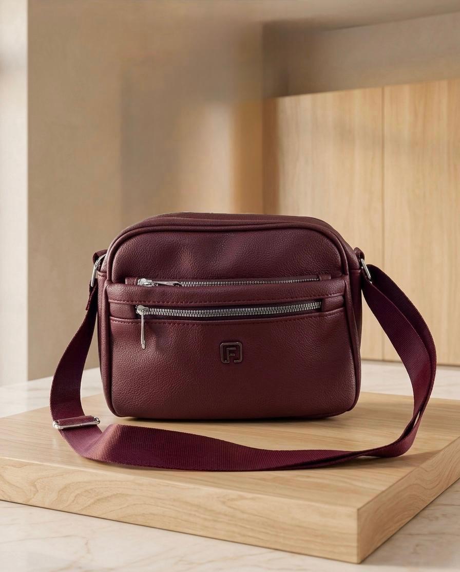 Burgundy Crossbody Bag