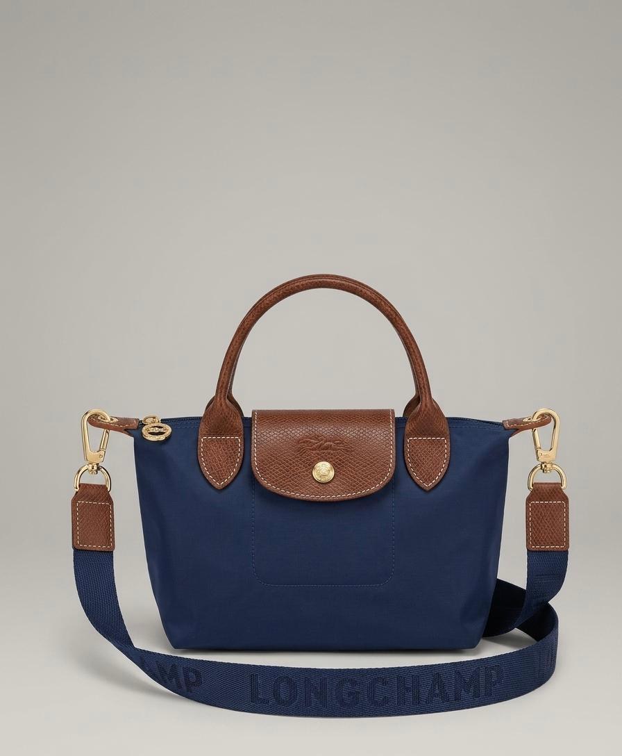 Navy Blue Mini Tote Bag